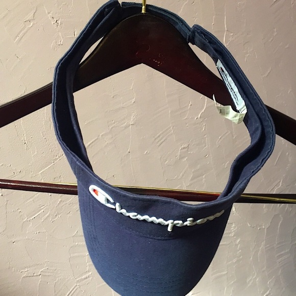 Champion Royal Blue Visor Hat OSFA Velcro Strap Mesh Bill Sports and Athletics - Picture 5 of 9